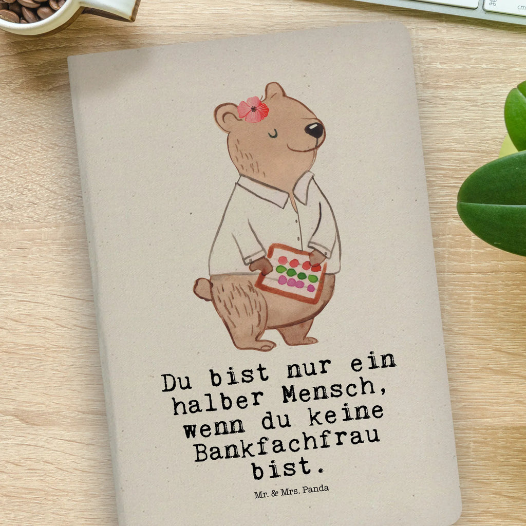 Cotton notebook bank clerk heart address book, journal, entry book, writing book, notepad, sketchbook, notebook, diary, notes, gift, gift idea, best, farewell gift, passing exam, anniversary, retirement, promotion, job start, sayings, funny, profession