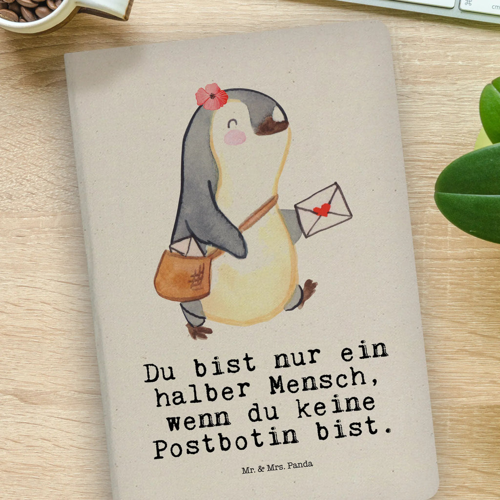 Bawełniany notatnik DIN A4 listonoszka serce Zawód, Wykształcenie, Jubileusz, Pożegnanie, Emerytura, Kolega, Koleżanka, Prezent, Dawać, Pracownik, Współpracownik, Firma, Dziękuję, Dziękuję bardzo