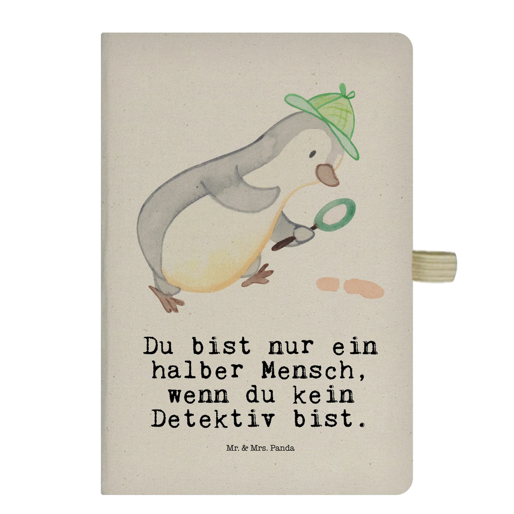 Cotton notebook Detective heart entry book, sketchbook, journal, diary, notepad, notebook, address book, notes, writing book, gift, gift idea, best, farewell gift, passing exam, anniversary, retirement, promotion, job start, sayings, funny, profession