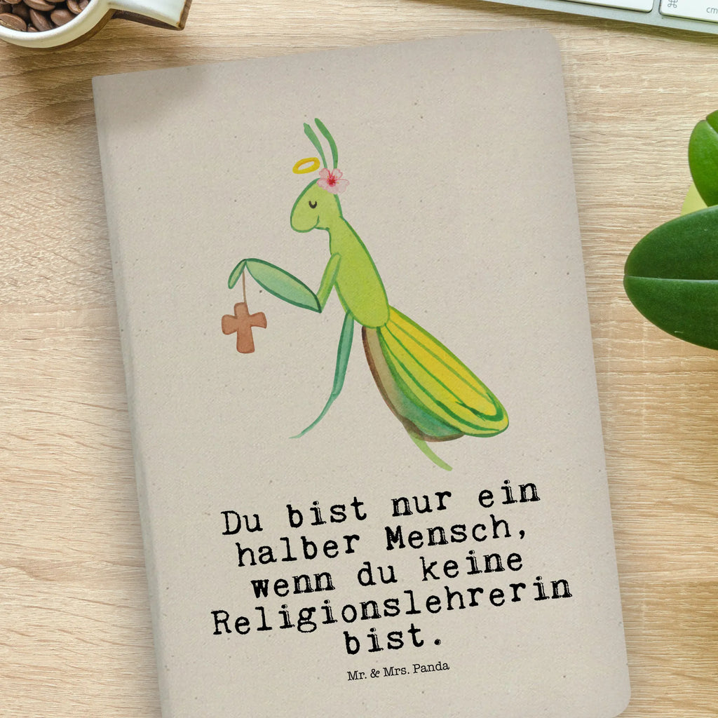 Cotton notebook Religious teacher Heart diary, journal, writing book, notes, notepad, address book, notebook, entry book, sketchbook, gift, gift idea, best, farewell gift, passing exam, anniversary, retirement, promotion, job start, sayings, funny, profession