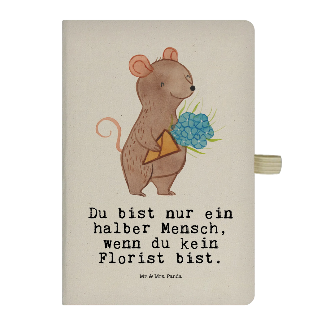 Bawełniany notatnik DIN A4 Florysta serce Zawód, Wykształcenie, Jubileusz, Pożegnanie, Emerytura, Kolega, Koleżanka, Prezent, Dawać, Pracownik, Współpracownik, Firma, Dziękuję, Dziękuję bardzo