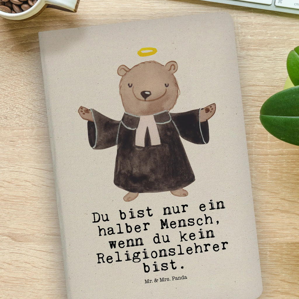 Cotton notebook Religious teacher heart sketchbook, notepad, writing book, entry book, notes, diary, address book, journal, notebook, gift, gift idea, best, farewell gift, passing exam, anniversary, retirement, promotion, job start, sayings, funny, profession