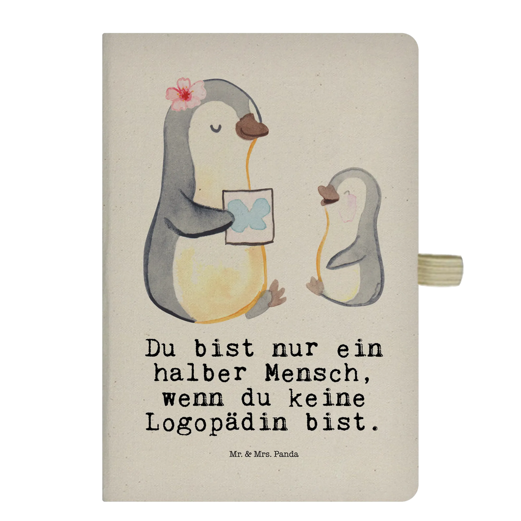 Bawełniany notatnik DIN A4 logopeda serce Zawód, Wykształcenie, Jubileusz, Pożegnanie, Emerytura, Kolega, Koleżanka, Prezent, Dawać, Pracownik, Współpracownik, Firma, Dziękuję, Dziękuję bardzo