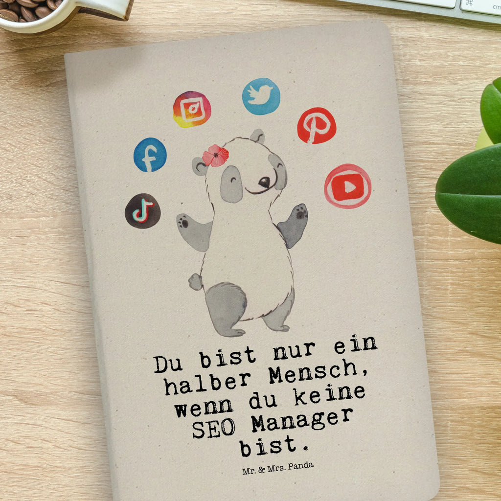 Cotton notebook SEO Manager Heart writing book, notes, sketchbook, entry book, notepad, diary, journal, notebook, address book, gift, gift idea, best, farewell gift, passing exam, anniversary, retirement, promotion, job start, sayings, funny, profession