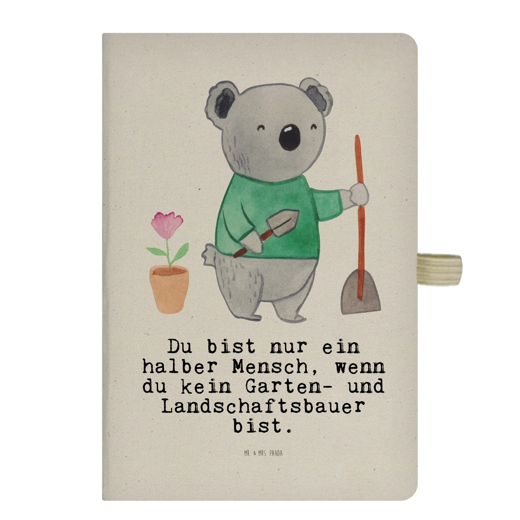 Cotton notebook Garden and Landscape Gardener Heart diary, journal, entry book, writing book, notes, sketchbook, address book, notepad, notebook, gift, gift idea, best, farewell gift, passing exam, anniversary, retirement, promotion, job start, sayings, funny, profession