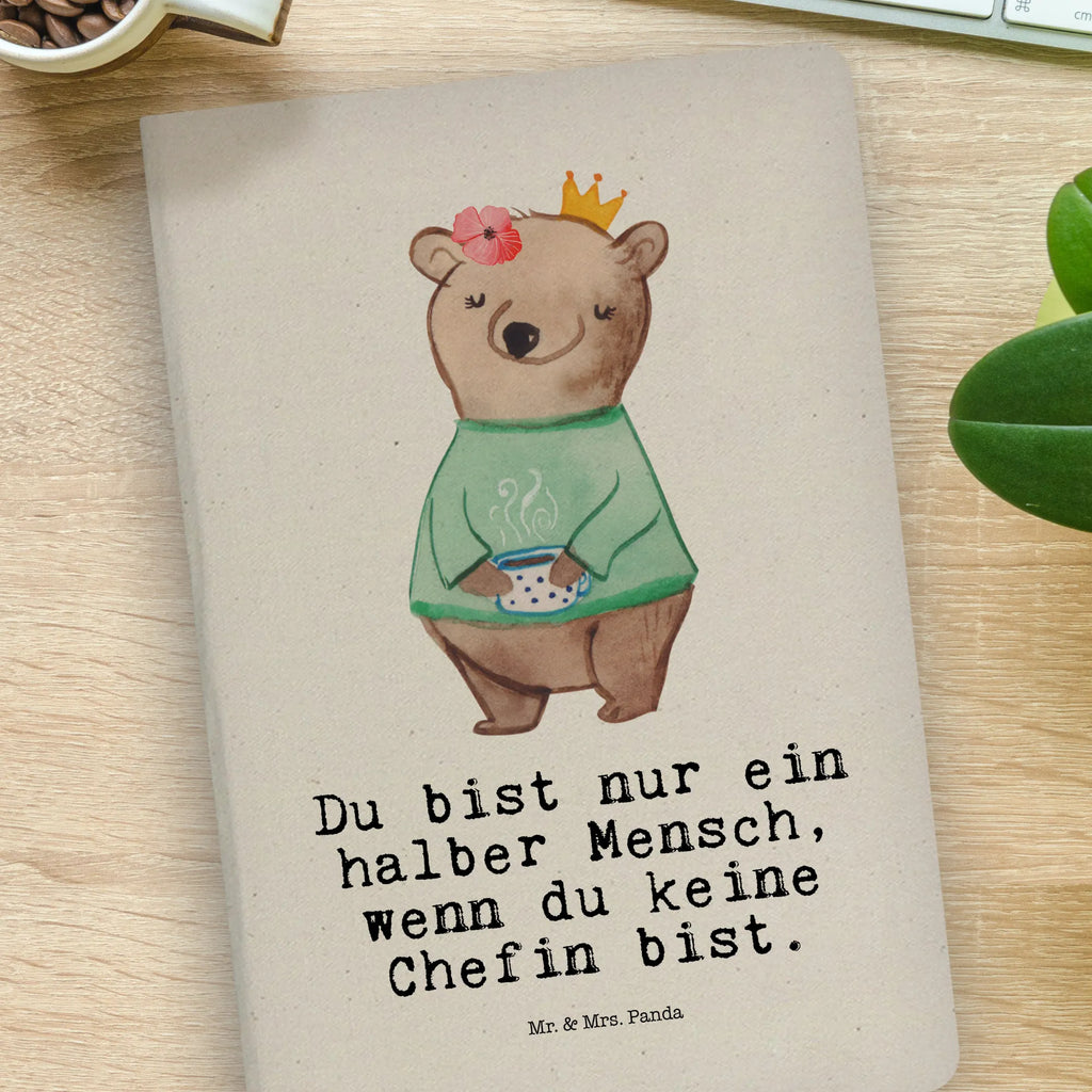 Cotton notebook boss Heart notepad, diary, writing book, notebook, address book, journal, entry book, notes, sketchbook, gift, gift idea, best, farewell gift, passing exam, anniversary, retirement, promotion, job start, sayings, funny, profession