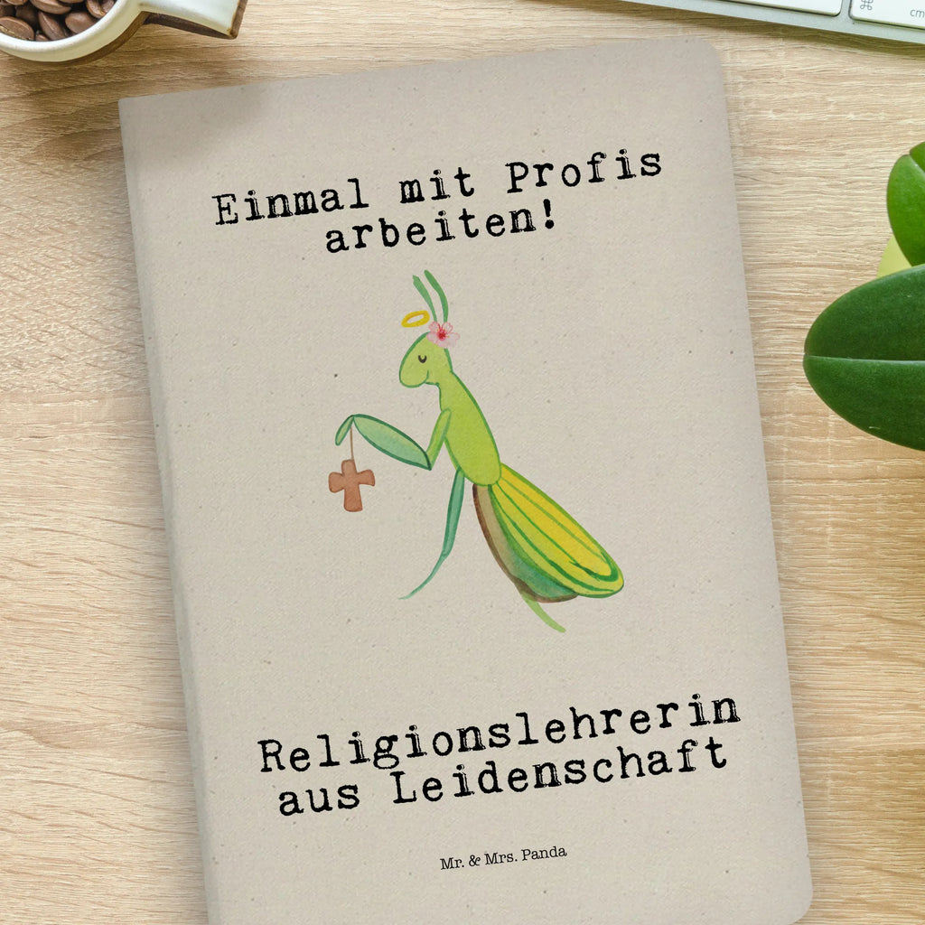 Cotton notebook Religion teacher Passion notepad, journal, notes, entry book, notebook, address book, diary, writing book, sketchbook, gift, gift idea, best, farewell gift, passing exam, anniversary, retirement, promotion, job start, sayings, funny, profession