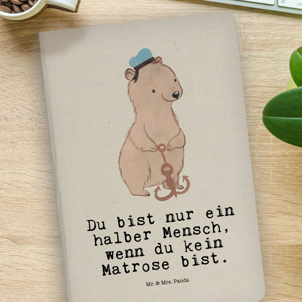 Cotton notebook Sailor Heart diary, notes, entry book, writing book, notebook, notepad, sketchbook, address book, journal, gift, gift idea, best, farewell gift, passing exam, anniversary, retirement, promotion, job start, sayings, funny, profession