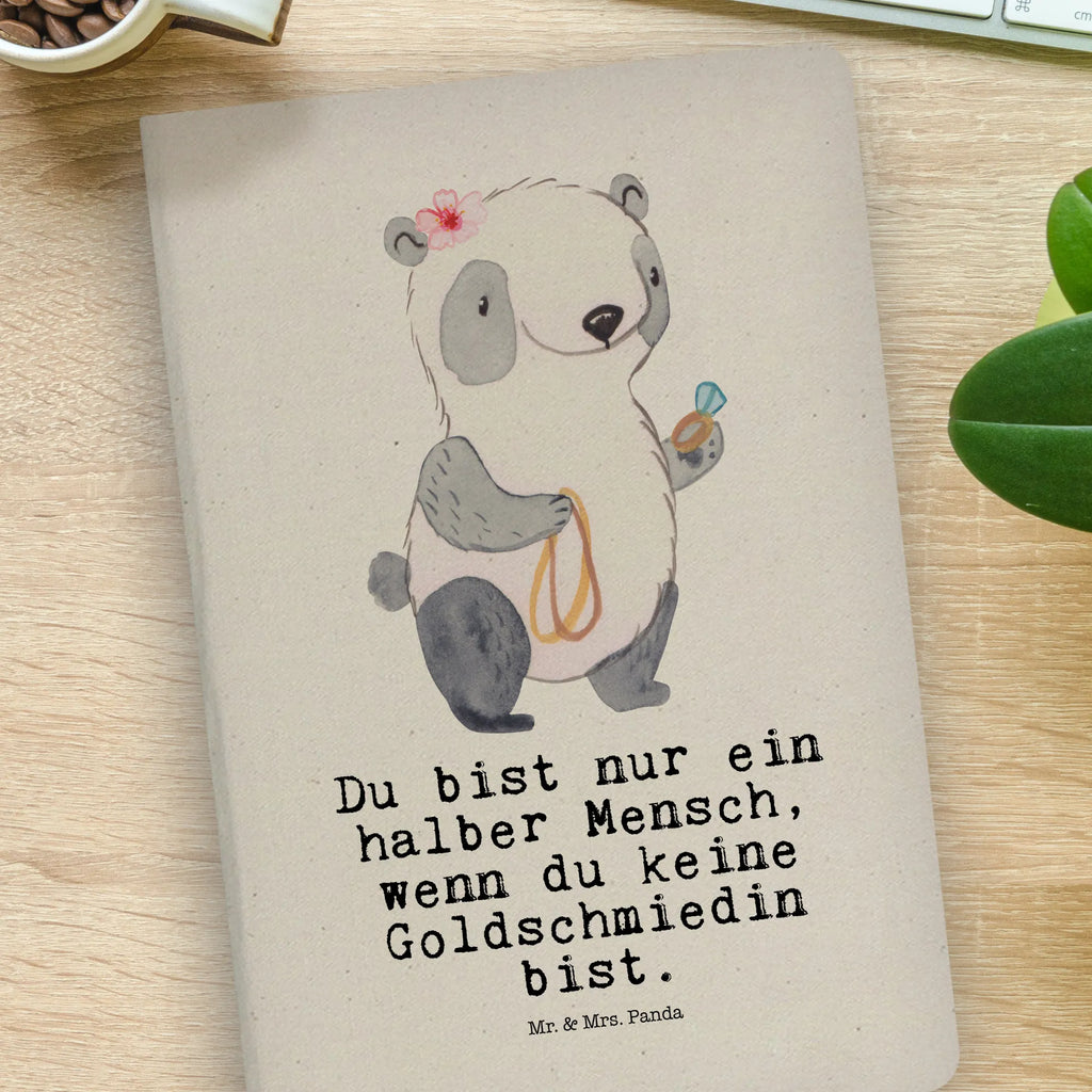 Cotton notebook Female goldsmith heart sketchbook, journal, address book, writing book, entry book, diary, notes, notepad, notebook, gift, gift idea, best, farewell gift, passing exam, anniversary, retirement, promotion, job start, sayings, funny, profession