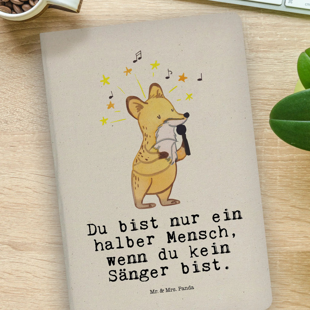 Cotton notebook Singer heart entry book, notepad, writing book, sketchbook, journal, diary, address book, notebook, notes, gift, gift idea, best, farewell gift, passing exam, anniversary, retirement, promotion, job start, sayings, funny, profession