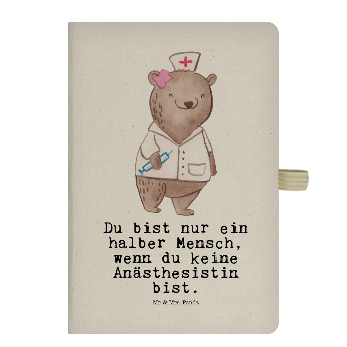 Cotton notebook anesthesiologist heart anniversary, retirement, promotion, job start, profession, sayings, gift, gift idea, best, farewell gift, passing exam
