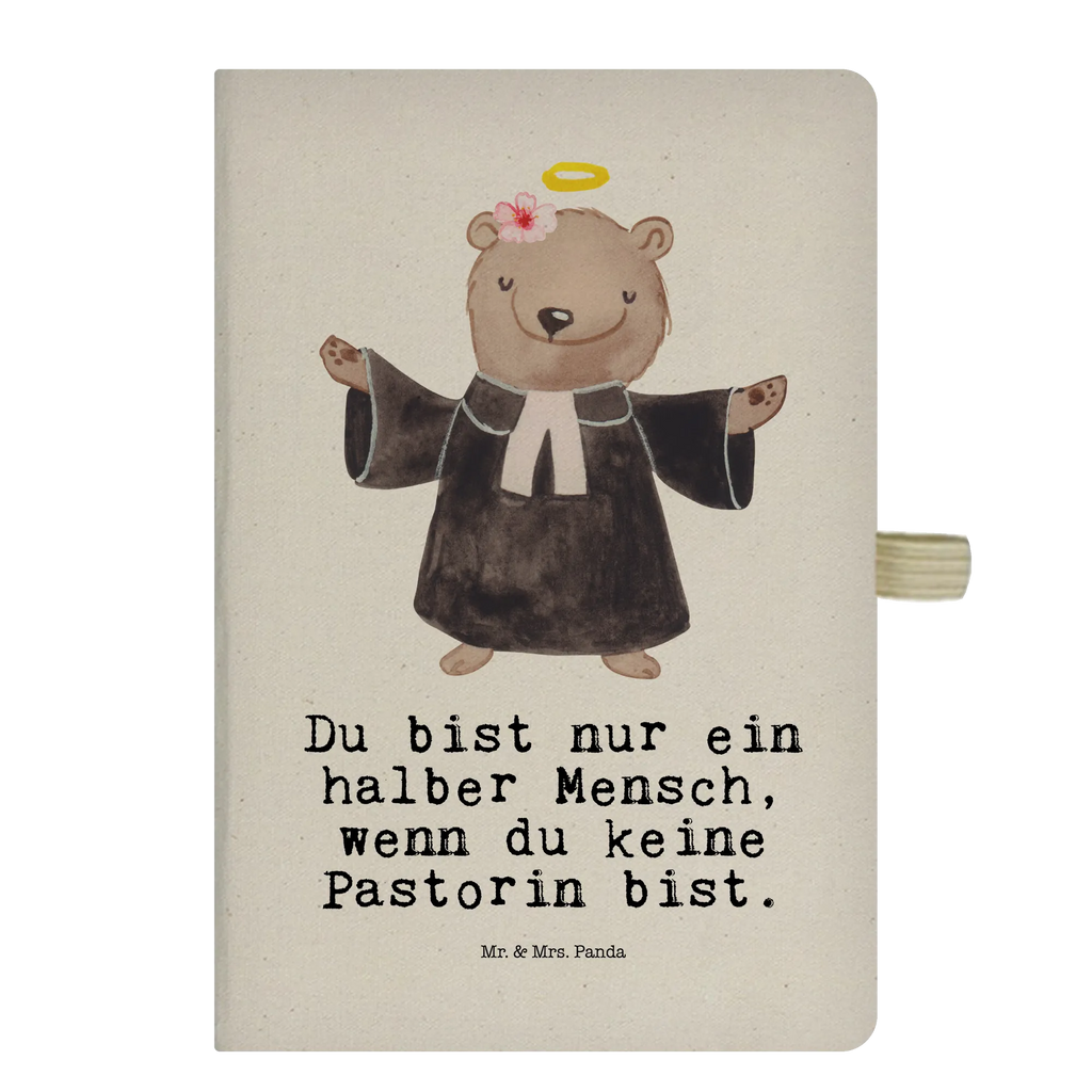 Cotton notebook Female Pastor heart writing book, entry book, notes, sketchbook, address book, notepad, journal, diary, notebook, gift, gift idea, best, farewell gift, passing exam, anniversary, retirement, promotion, job start, sayings, funny, profession