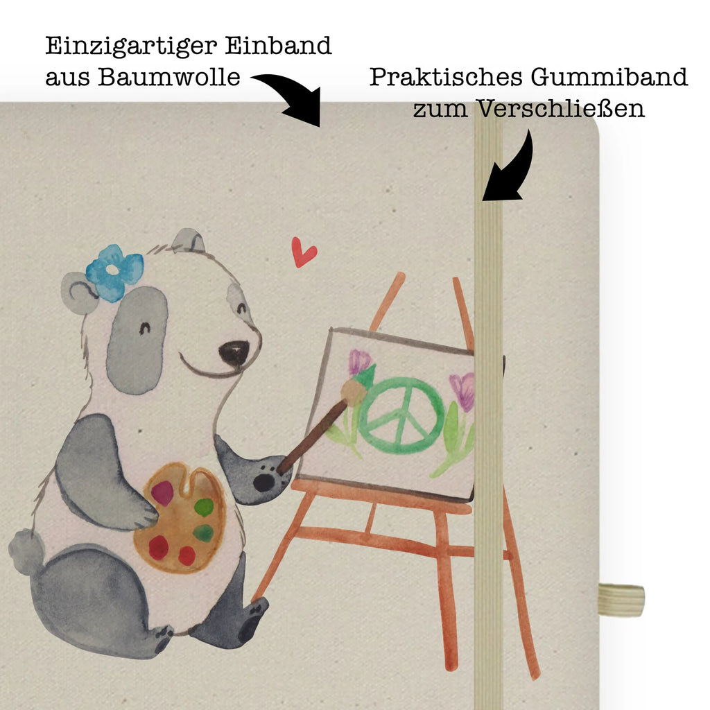 Cotton notebook female artist Heart entry book, sketchbook, diary, address book, notepad, writing book, notebook, journal, notes, gift, gift idea, best, farewell gift, passing exam, anniversary, retirement, promotion, job start, sayings, funny, profession