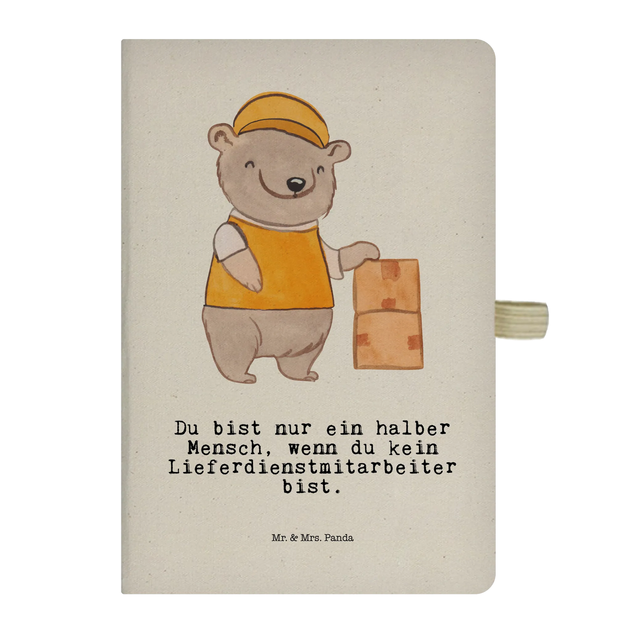 Cotton notebook Delivery service employee Heart best, farewell gift, passing exam, anniversary, gift, retirement, promotion, gift idea, job start, profession, sayings