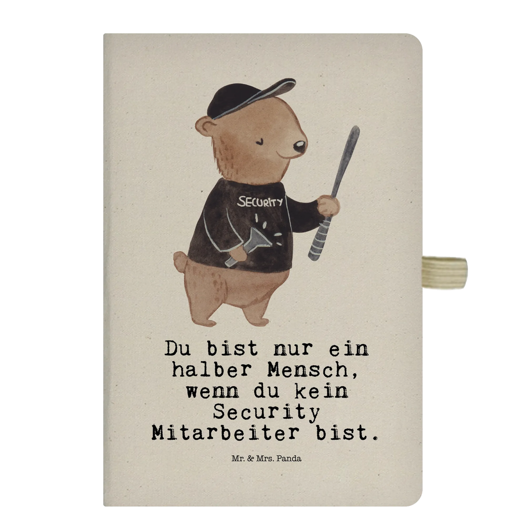 Cotton notebook Security Guard Heart diary, entry book, notes, notepad, writing book, address book, sketchbook, journal, notebook, gift, gift idea, best, farewell gift, passing exam, anniversary, retirement, promotion, job start, sayings, funny, profession