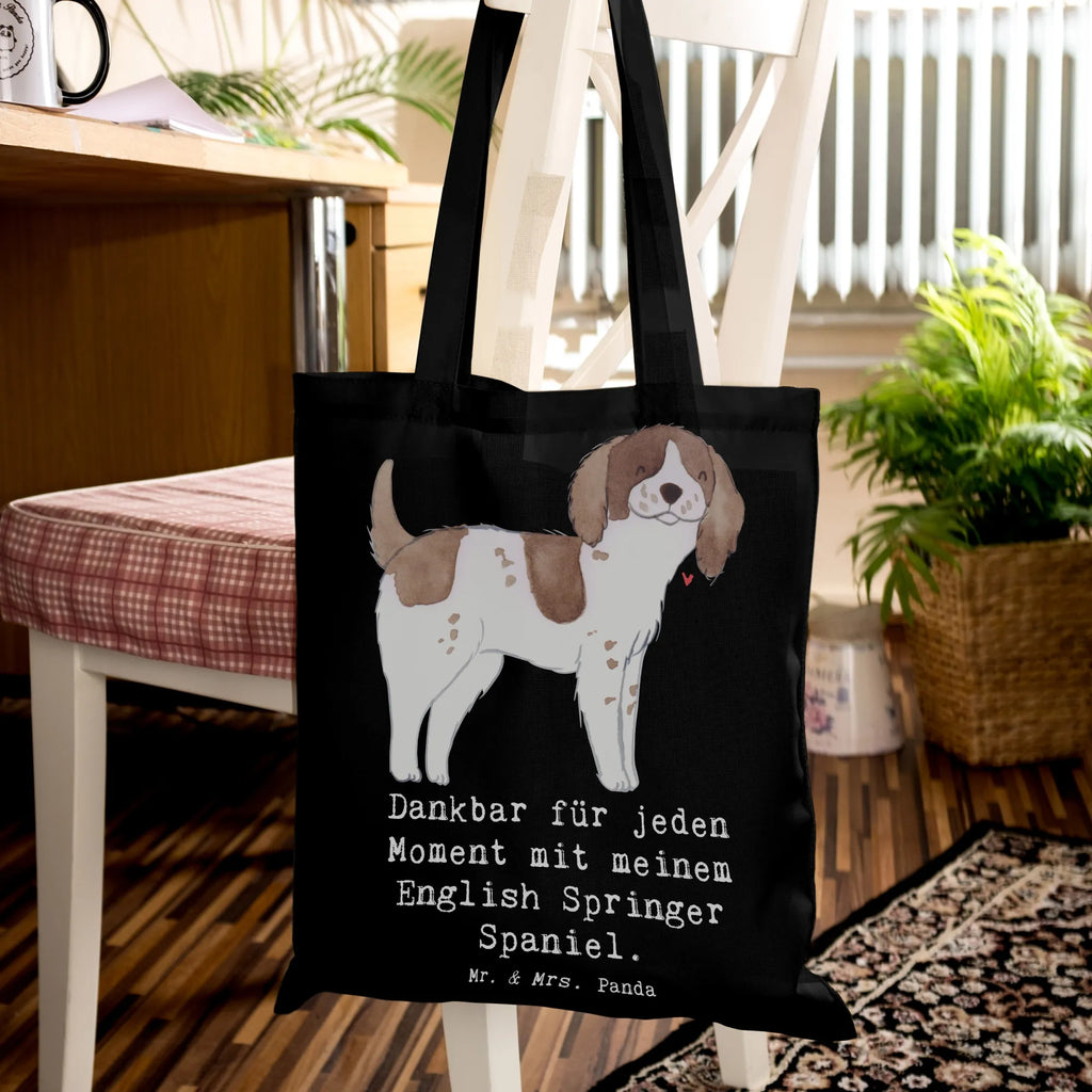 Tote bag English Springer Spaniel Moment cloth bag, shopper, shoulder bag, jute bag, bag, cotton bag, Carrier bag, shopping bag, pouch, Dog, dog breed, purebred dog, dog owner, gift, animal lover, giving, puppy