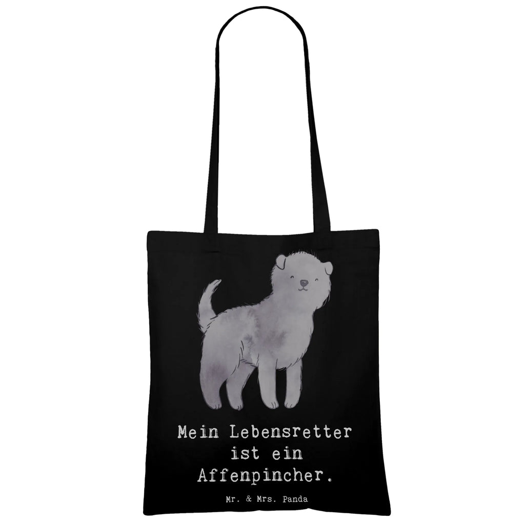 Tragetasche Affenpincher Lebensretter Stofftasche, Badetasche, Strandtasche, Shopper, Laptoptasche, Beuteltasche, Stoffbeutel, Jutebeutel, Jutetasche, Beutel, Einkaufstasche, Tasche, Umhängetasche, Schultertasche, Einkaufstüte, Tragetasche, Hund, Hunderasse, Rassehund, Hundebesitzer, Geschenk, Tierfreund, Schenken, Welpe, Affenpincher