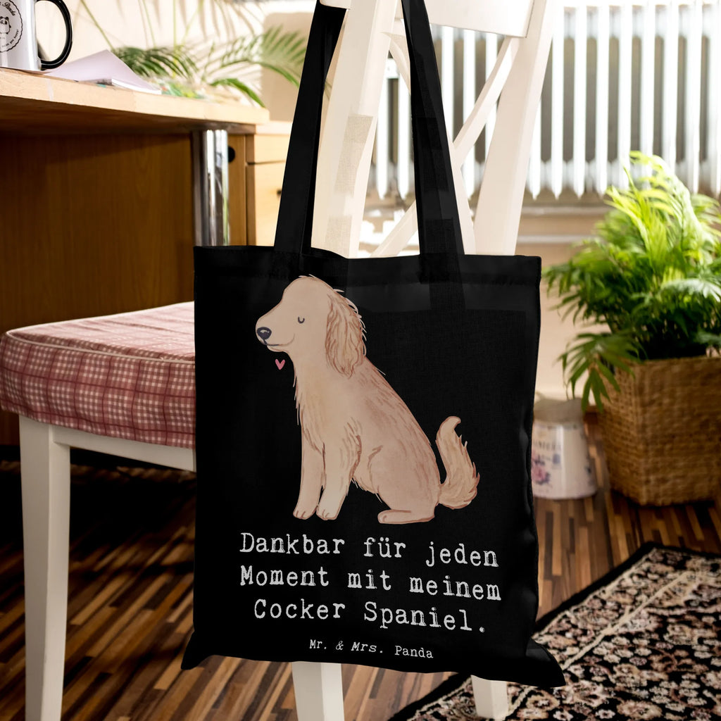 Tote bag Cocker Spaniel Moment Stoffbeutel, Jutetasche, Einkaufstasche, Tragetasche, Laptoptasche, Badetasche, Stofftasche, Strandtasche, Einkaufstüte, Jutebeutel, Tasche, Schultertasche, Umhängetasche, Shopper, Beutel, Beuteltasche, Hund, Hunderasse, Rassehund, Hundebesitzer, Geschenk, Tierfreund, Schenken, Welpe, Cocker Spaniel, Englische Cockerspaniel