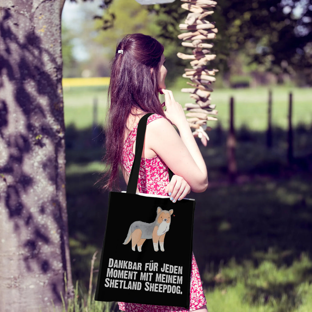 Torba Szetlandzki owczarek Chwila Tasche, Badetasche, Jutetasche, Schultertasche, Shopper, Tragetasche, Stofftasche, Beuteltasche, Einkaufstasche, Einkaufstüte, Stoffbeutel, Umhängetasche, Laptoptasche, Jutebeutel, Beutel, Strandtasche, Hund, Hunderasse, Rassehund, Hundebesitzer, Geschenk, Tierfreund, Schenken, Welpe, Shetland Sheepdog, Sheltie