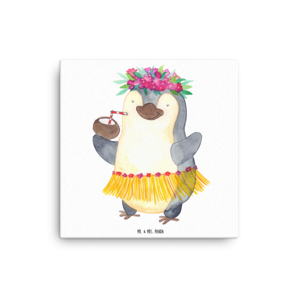 Canvas picture Penguin coconut Kunstdruck, Leinwand, Pinguin, Hawaii, Aloha, Urlaub, Kokosnuss, Pinguine