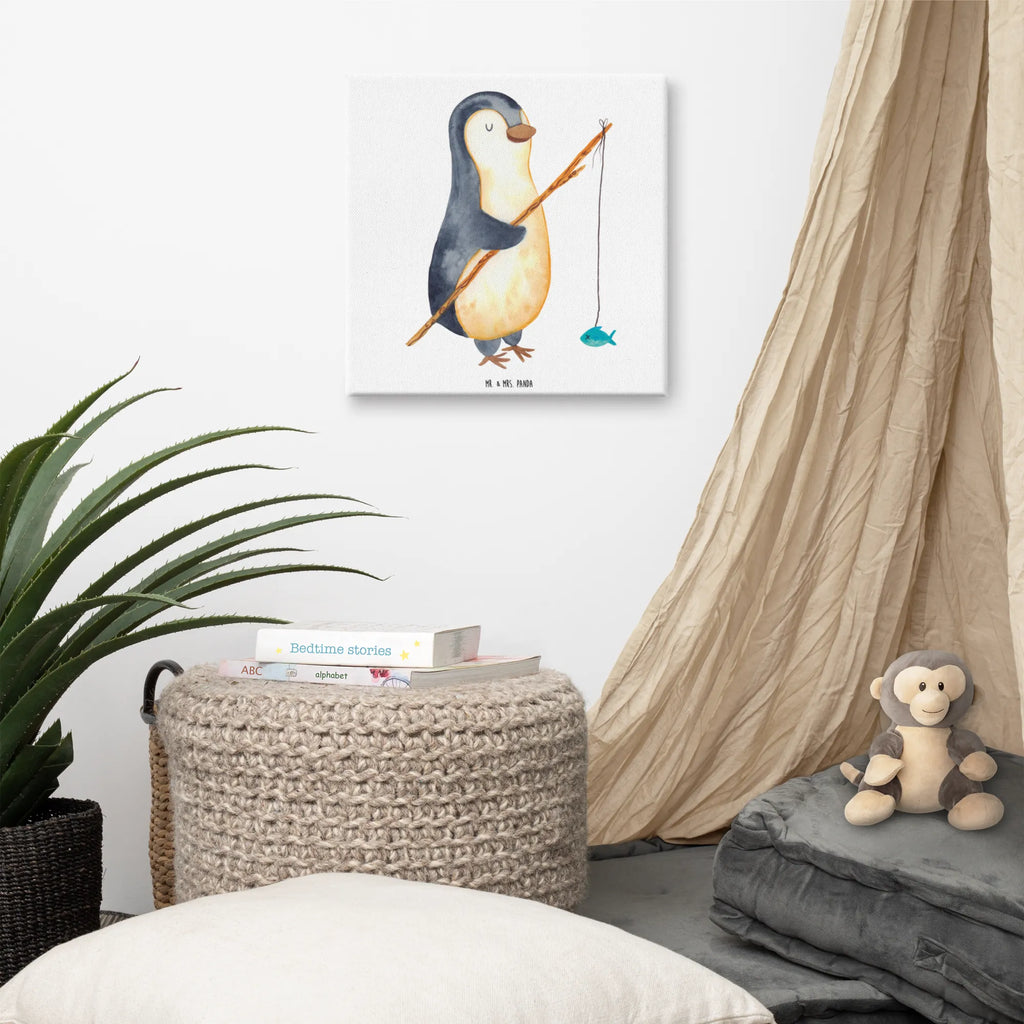 Canvas picture Penguin angler Leinwand, Kunstdruck, Pinguin, Planer, Geschenk, Tagträume, Angler, Plan, Angeln, Urlaub, Motivation, Hobby, Pinguine, Geschenkidee, Wochenende, Tagesplan, Freundinnen, Neustart