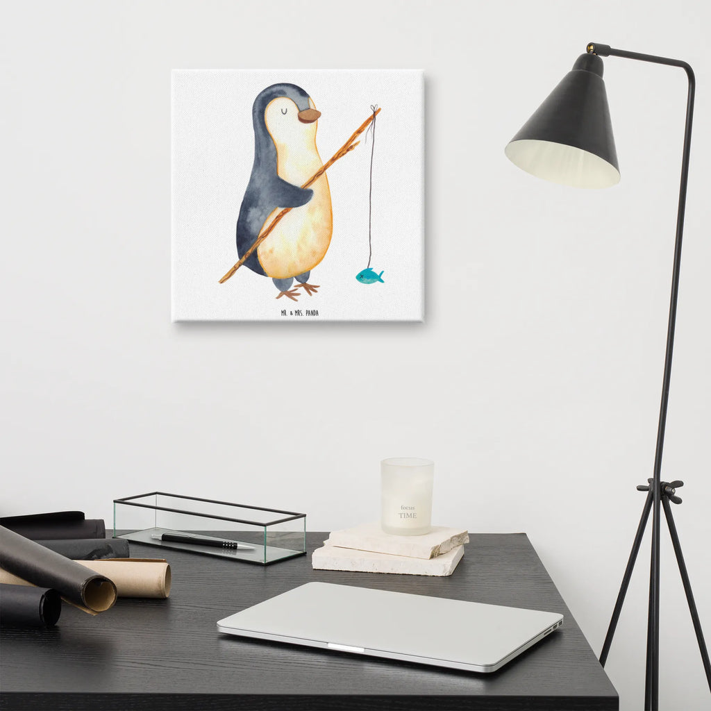 Canvas picture Penguin angler Leinwand, Kunstdruck, Pinguin, Planer, Geschenk, Tagträume, Angler, Plan, Angeln, Urlaub, Motivation, Hobby, Pinguine, Geschenkidee, Wochenende, Tagesplan, Freundinnen, Neustart