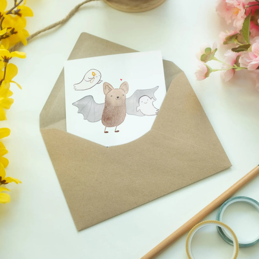 Greetings card Bat Ghosts birthday card, wedding card, greeting card, invitation card, folding card, Halloween, decoration, Martin singing, decor, gifts, giving