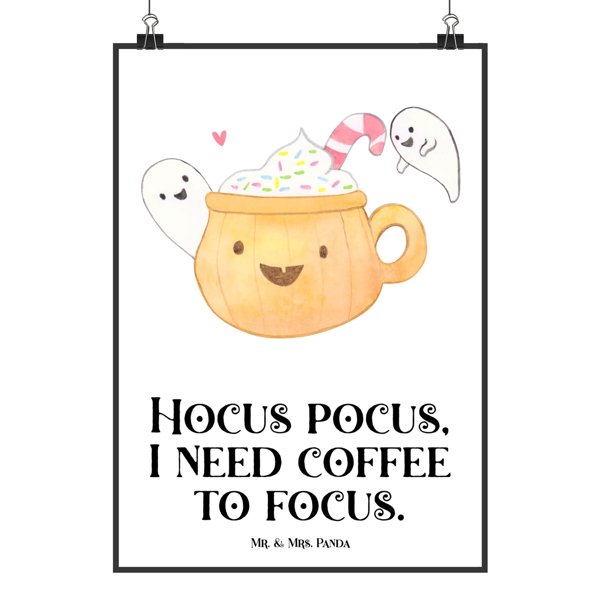 Poster Coffee Ghost gifts, Martin singing, giving, decoration, decor