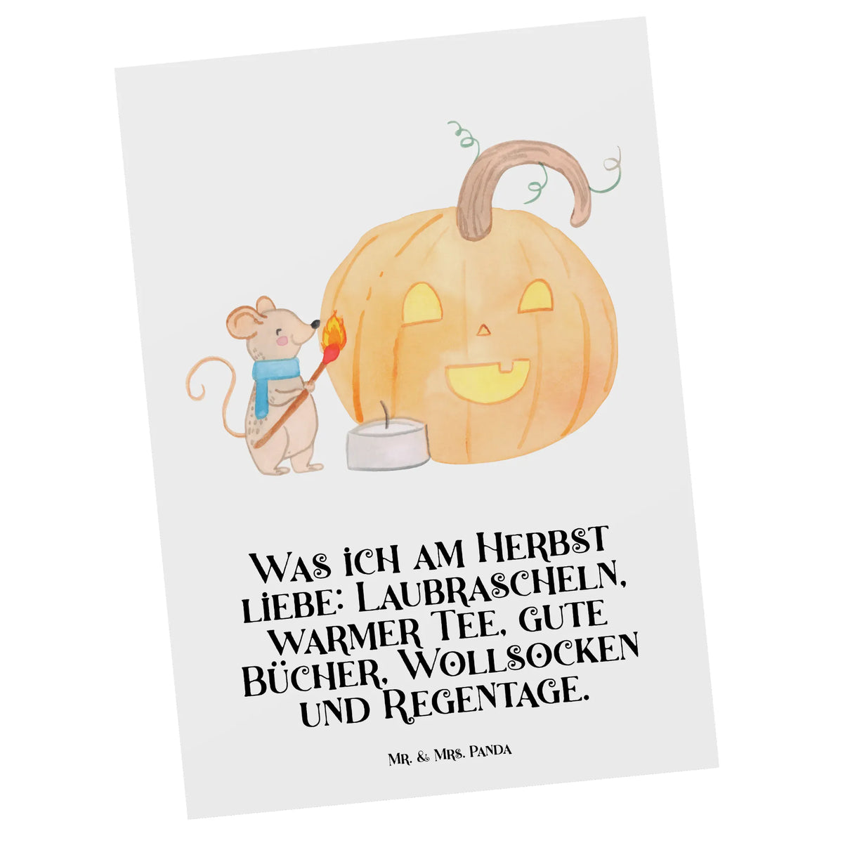 Postcard pumpkin mouse letter, gift card, card, postcards, gift, invitation, invitation card, Postcard, paper, Halloween, decoration, Martin singing, decor, gifts, giving