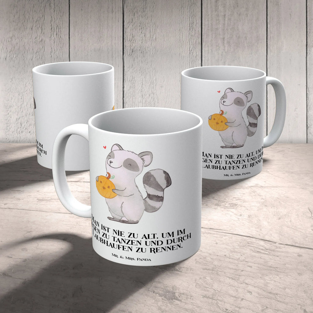 Kubek szop pracz dynia Kaffeetasse, Keramiktasse, Tasse mit Motiven, Tasse mit Zitaten, Porzellantasse, Tasse, Geschenktasse, Teetasse, Bürotasse, Halloween, Deko, Martinssingen, Dekoration, Geschenke, Schenken, Trick or Treat, Waschbär, Kürbis, Halloween Deko, Süßes sonst gibt's saures