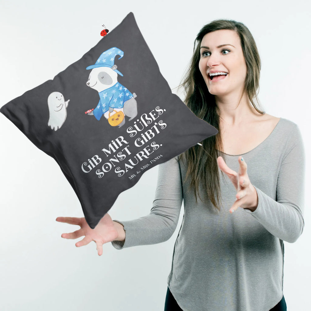 Cushion Panda Wizard bed, sofa, couch, 40 x 40, pillow case, pad, bedroom, 40x40, settee, fluffy, cushion, soft, pillows, Pillow, Halloween, decoration, Martin singing, decor, gifts, giving