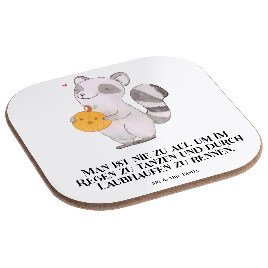 Square coaster Raccoon Pumpkin Untersetzer Design, Tassen Untersetzer, Untersetzer, Untersetzer Holz, Untersetzer aus Holz, Glasuntersetzer, Korkuntersetzer, Untersetzer für Gläser, Getränkeuntersetzer, Holzuntersetzer, Bierdeckel, Untersetzer Gläser, Halloween, Deko, Martinssingen, Dekoration, Geschenke, Schenken, Waschbär, Trick or Treat, Kürbis, Süßes sonst gibt's saures, Halloween Deko