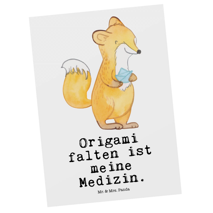 Postcard Fox origami