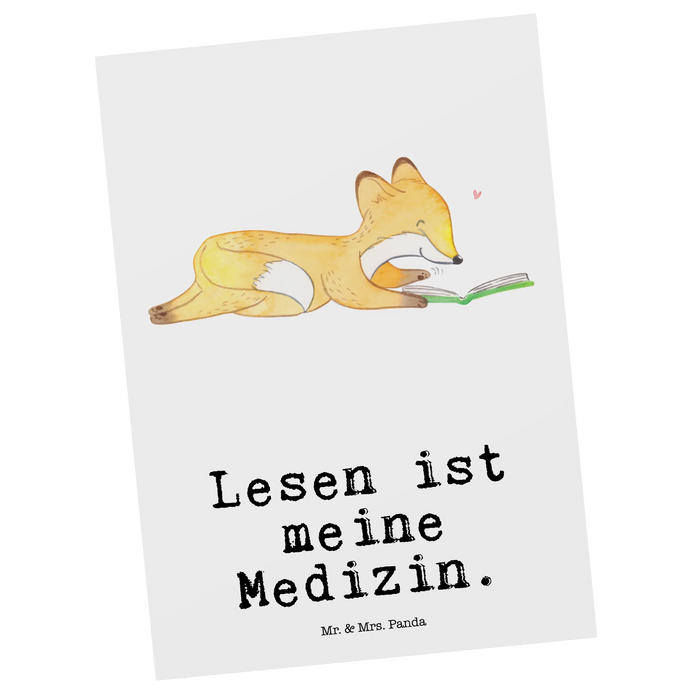 Postcard Fox To read