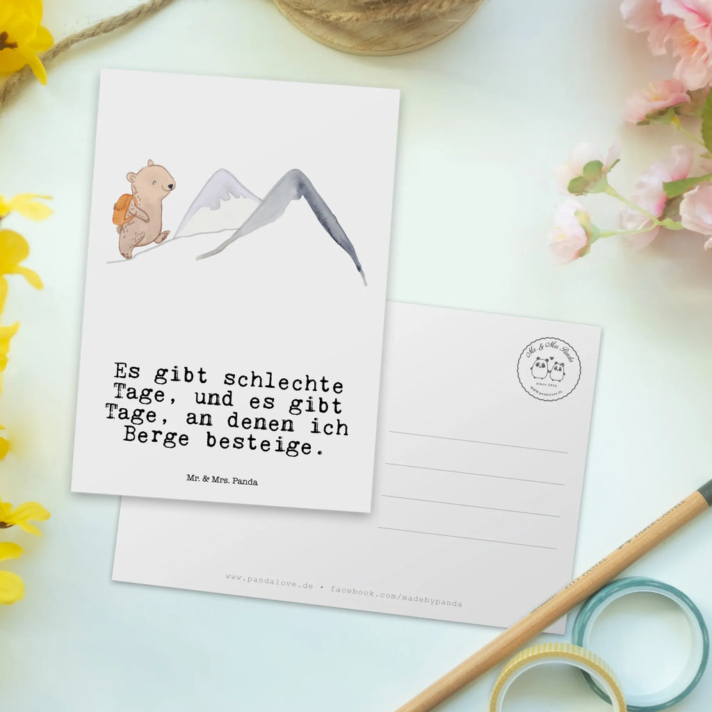 Pocztówka niedźwiedź Wspinaczka Prezent, Sport, Dyscyplina sportowa, Hobby, Darować, Dziękuję, Dzięki, Wyróżnienie, Wygrana, Sportowiec