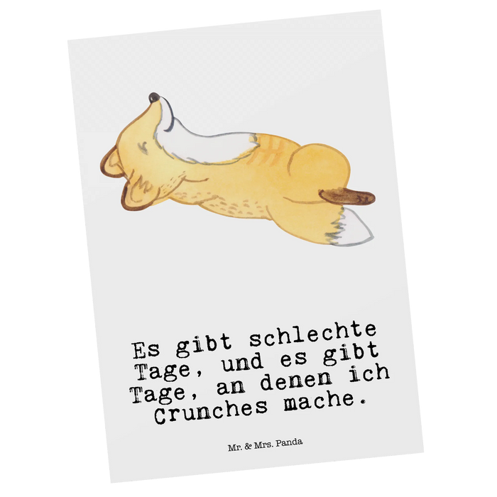 Postcard Fox crunches