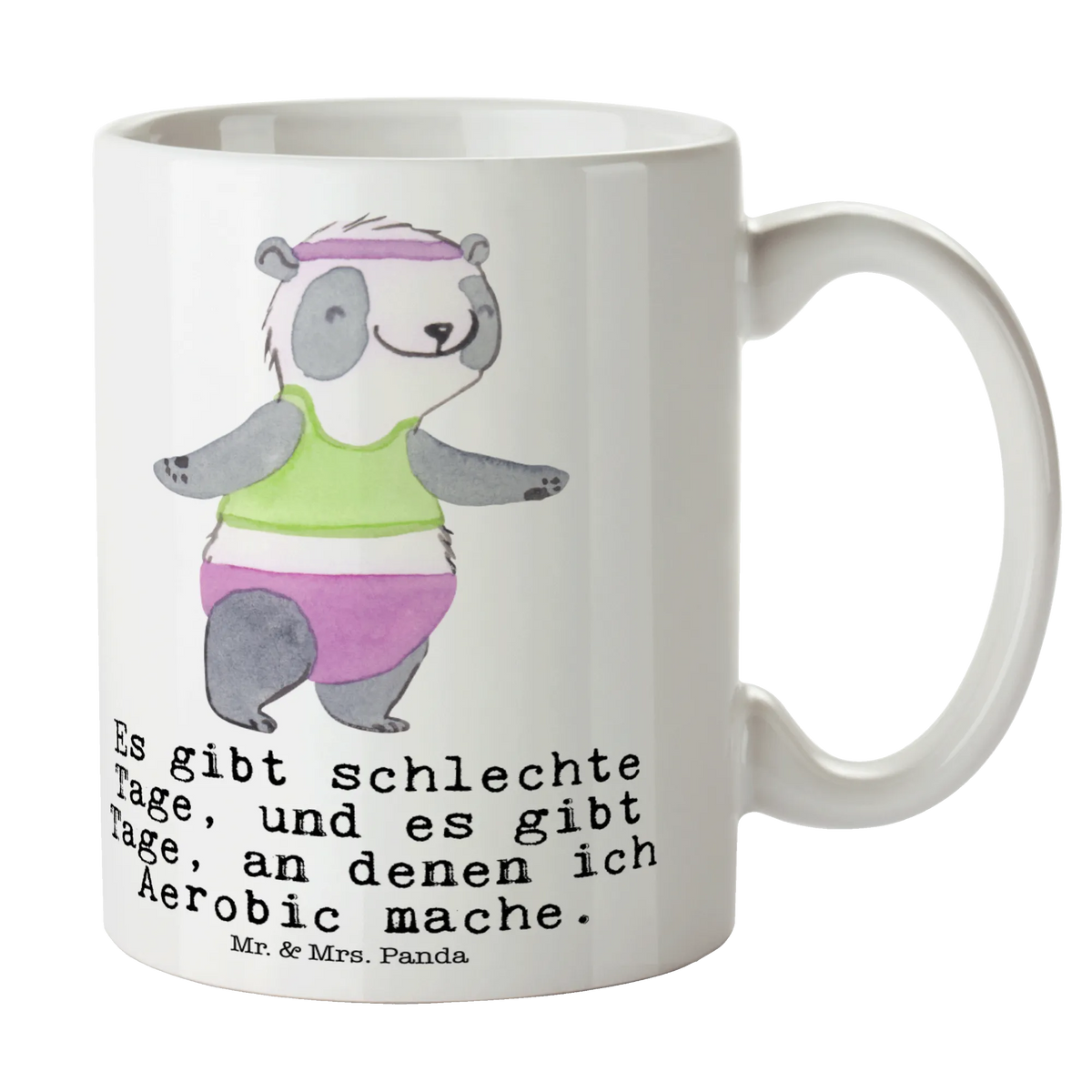 Mug panda aerobics coffee mug, porcelain mug, personalized mug, mug with designs, mug with quotes, office mug, tea mug, novelty mug, custom mug, ceramic mug, mug, gift mug, latte mug, Gift, sport, hobby, giving, thank you, award, profit, athlete, Aerobics, aerobics fitness, gym