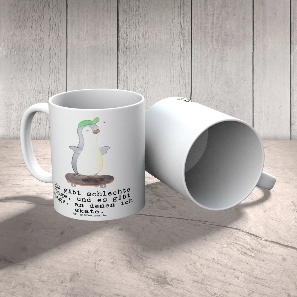 Mug penguin skateboarding custom mug, office mug, ceramic mug, novelty mug, mug with designs, mug with quotes, mug, gift mug, personalized mug, latte mug, tea mug, coffee mug, porcelain mug, Gift, sport, hobby, giving, thank you, award, profit, athlete, skating, skate rink, skateboard, Skateboarding, skateboarding