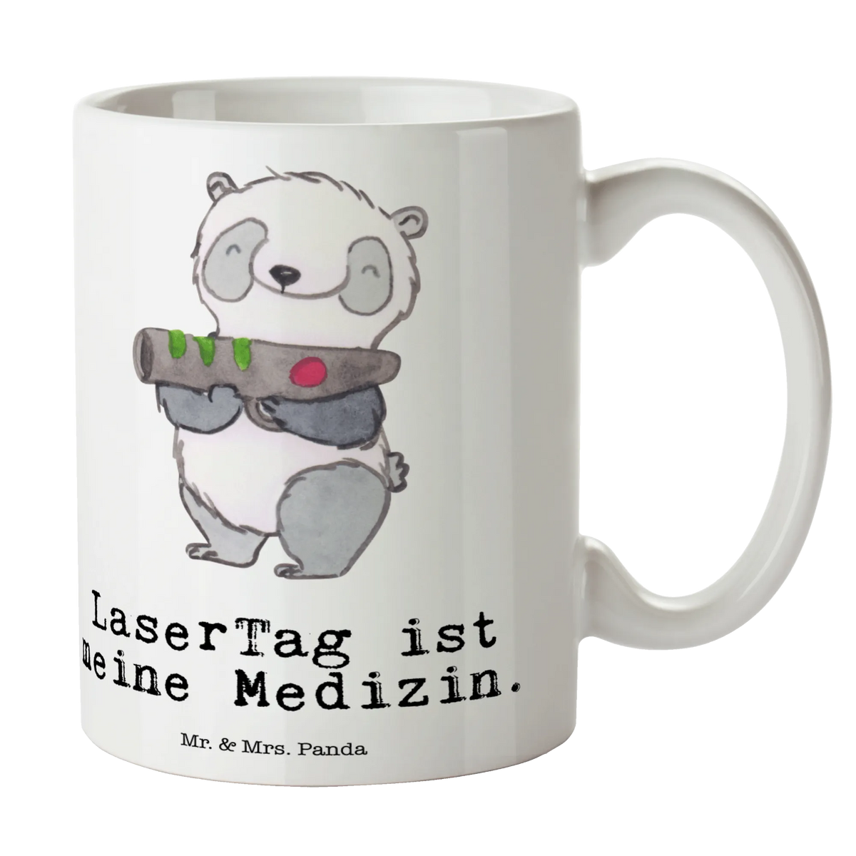 Kubek Panda Laser Tag Prezent, Sport, Dyscyplina sportowa, Hobby, Darować, Dziękuję, Dzięki, Wyróżnienie, Wygrana, Sportowiec
