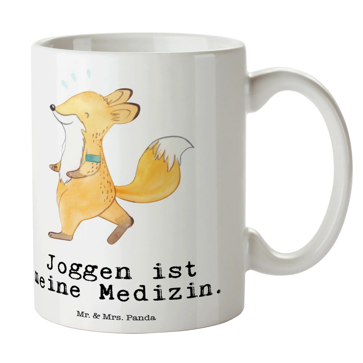 Mug Fox Jog latte mug, personalized mug, mug with designs, office mug, novelty mug, mug with quotes, mug, coffee mug, porcelain mug, gift mug, ceramic mug, tea mug, custom mug, Gift, sport, hobby, giving, thank you, award, profit, athlete, jogging, running
