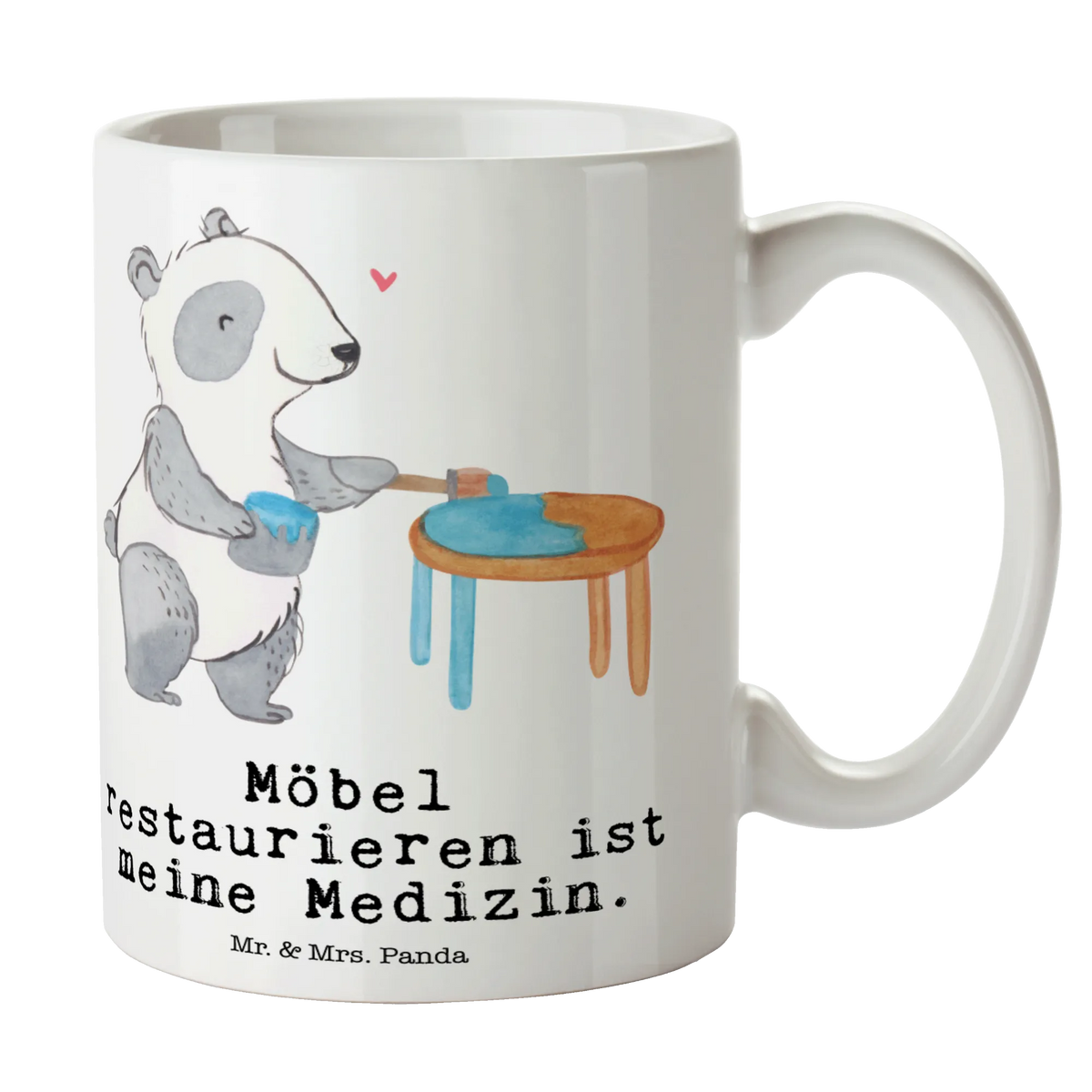 Tasse Panda Möbel restaurieren