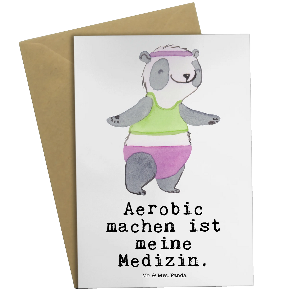 Grußkarte Panda Aerobic kommunionskarte, valentinstagskarte, jubiläumskarte, babykarte, glückwunschkarten, firmungskarte, abiturkarte, vatertagskarte, spruchkarte, Grußkarte, genesungskarte, Grußkarten, hochzeitskarten, osterkarte, weihnachtskarten, dankeskarten, Glückwunschkarte, osterkarten, einladungskarten, Beileidskarte, Motivkarte, neujahrskarte, Klappkarte, Geschenk, Schenken, Sport, Sportart, Hobby, Danke, Dankeschön, Auszeichnung, Gewinn, Sportler, Aerobic, Aerobic Fitness, Fitnessstudio
