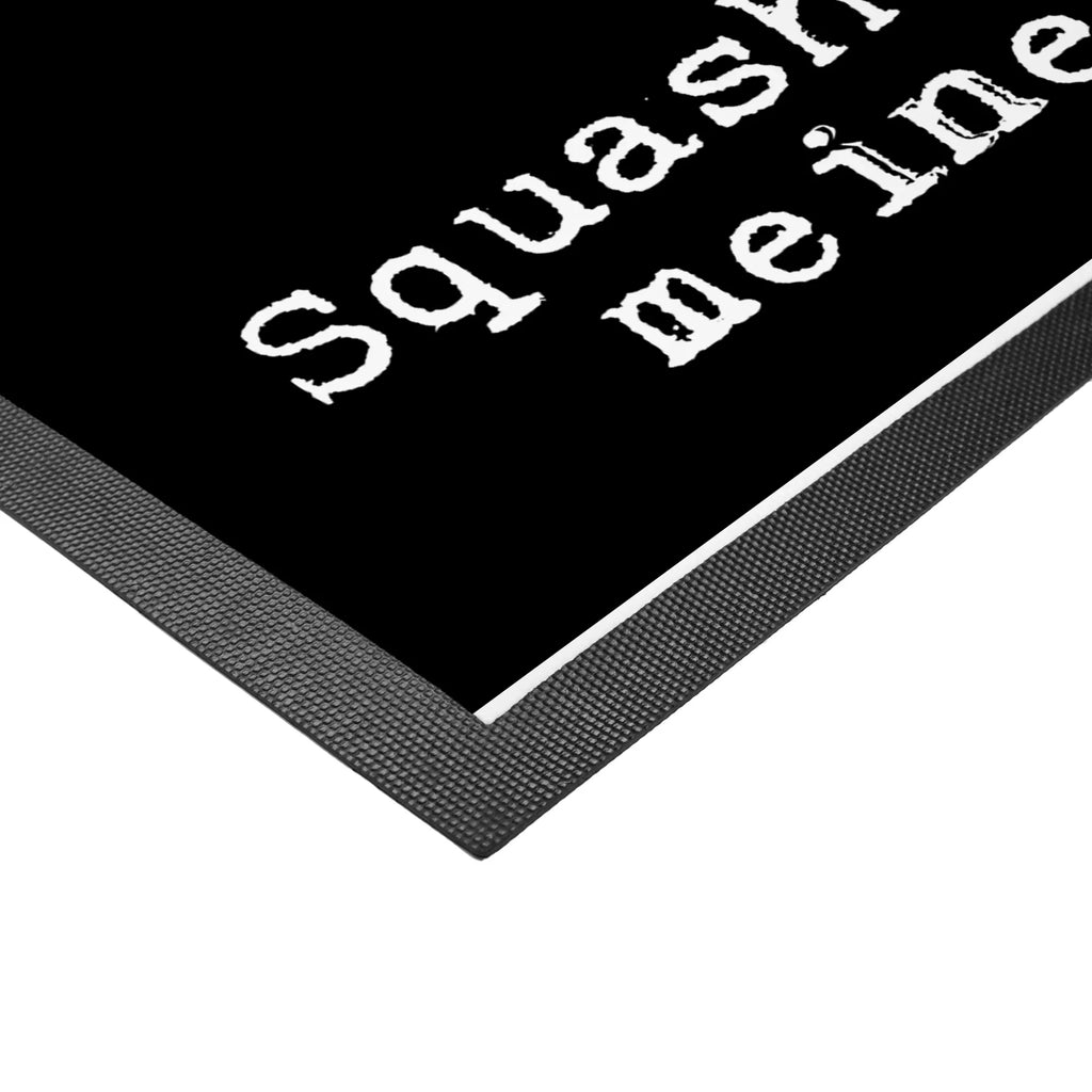 Doormat Fox playing squash Gift, sport, hobby, giving, thank you, award, profit, athlete, squash hall, Playing squash, ball sports