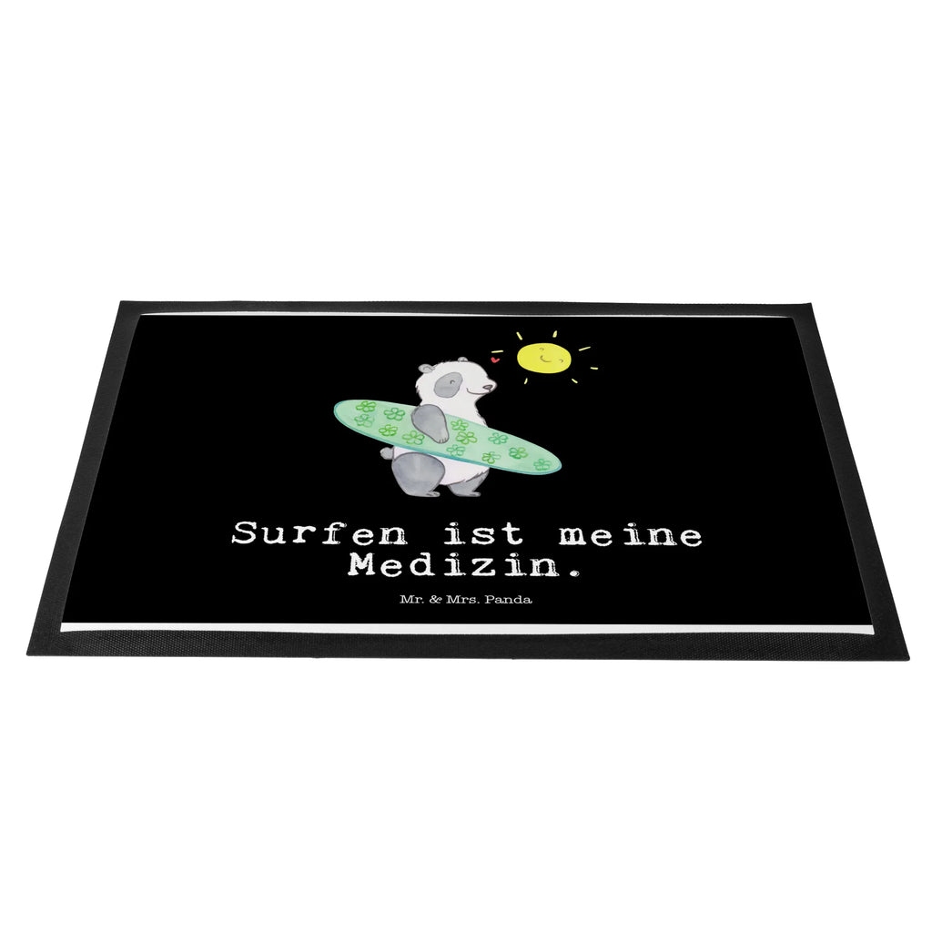 Doormat panda surfing Gift, sport, hobby, giving, thank you, award, profit, athlete, surfing, surf school, Surfing, surfing recreation