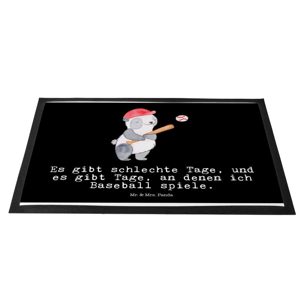 Doormat panda playing baseball Gift, sport, hobby, giving, thank you, award, profit, athlete, ball sports, baseball match, baseball field, play baseball, baseball club, baseball games