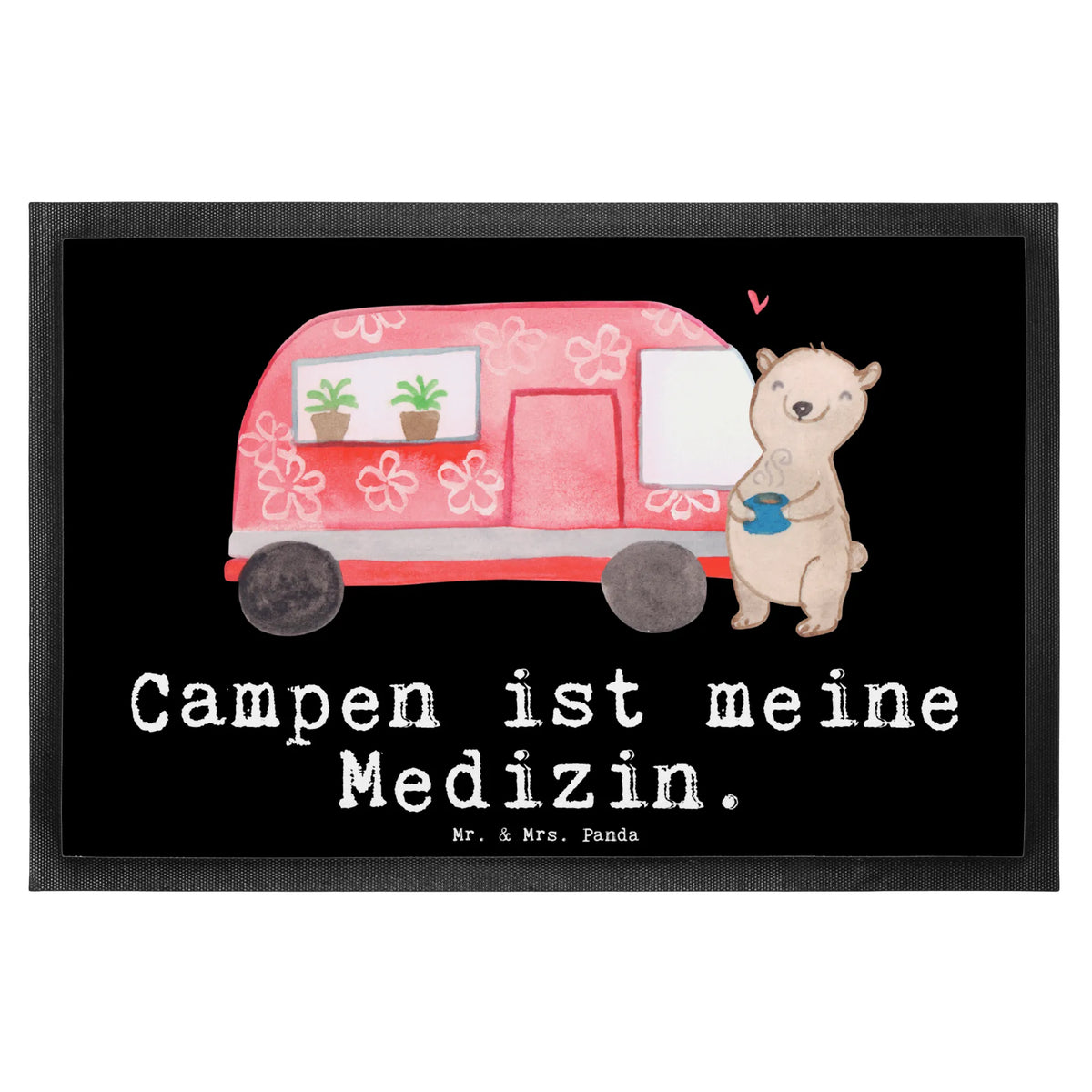 Fußmatte Bär Camper Schmutzfangteppich, bodenmatte, abstreifer, Türmatte, Schmutzmatte, Fussmatte, matte haustür, Schmutzfänger, Abtreter, fußmatte, Fußabtreter, Haustürmatte, Vorleger, Schuhabstreifer, Eingangsmatte, hausmatte, Outdoor-Matte, teppichmatte, Abtretmatte, Gummi-Fußmatte, Bodenvorleger, Fußabstreifer, Sauberlaufmatte, außenmatte, Türvorleger, flurmatte, Schmutzfangmatte, Eingangsteppich, Gummimatte, Sportart, Hobby, Danke, Dankeschön, Sport, Auszeichnung, Schenken, Gewinn, Sportler, Geschenk, Roadtrip, Camper, Wohnmobil, Urlaub, Campingplatz, Campen, Zelten