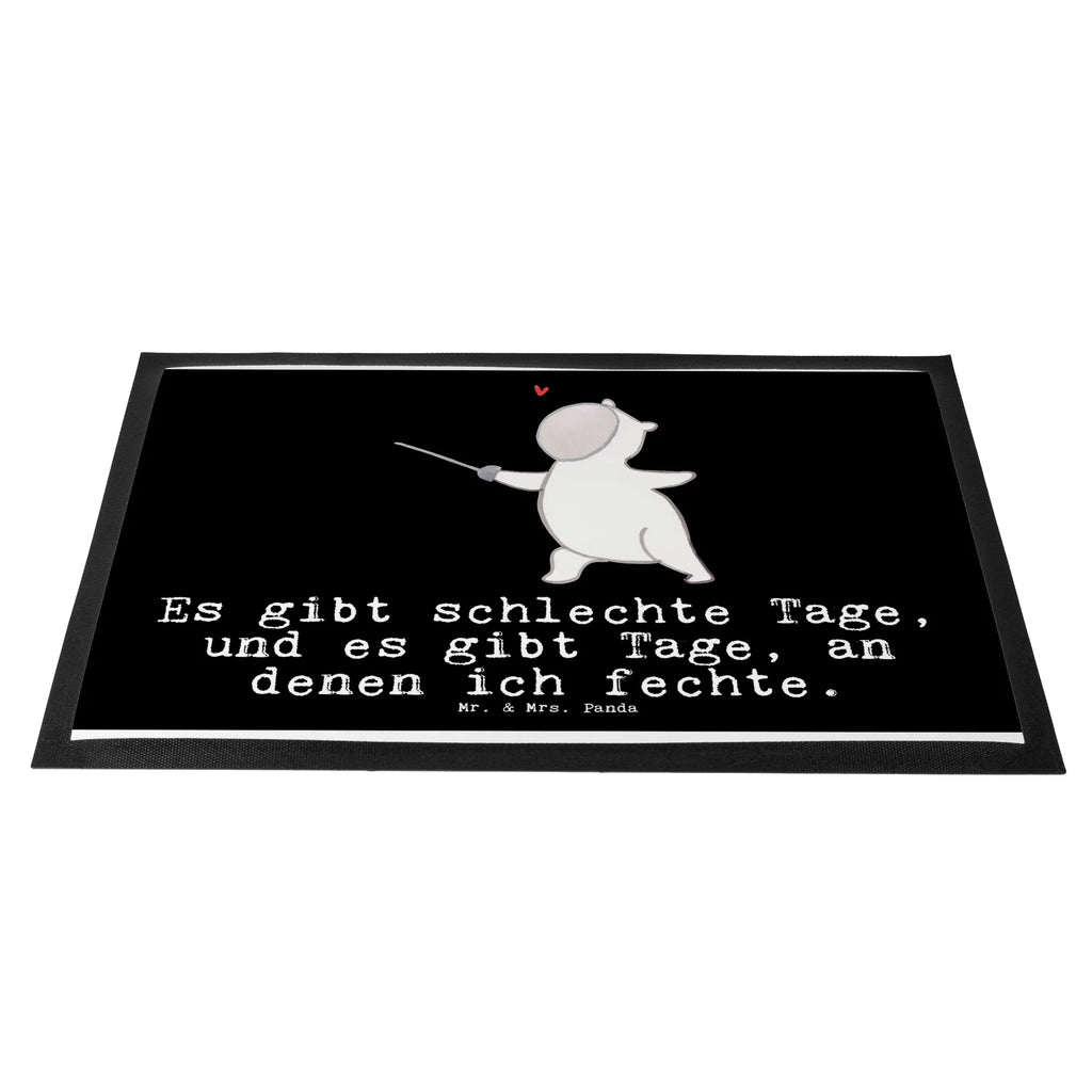 Doormat panda fencing Gift, sport, hobby, giving, thank you, award, profit, athlete, Fencing, Fencing Club, Fencing Federation, Fencing Association