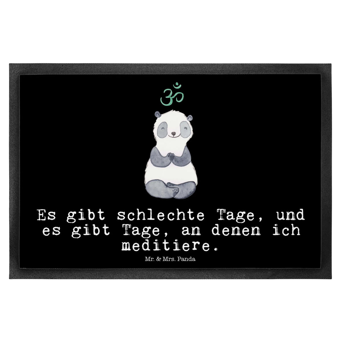wycieraczka Panda medytować Abtretmatte, Schuhabstreifer, bodenmatte, Türvorleger, außenmatte, Eingangsteppich, Abtreter, abstreifer, Schmutzmatte, Schmutzfangmatte, fußmatte, Fußabstreifer, matte haustür, flurmatte, Outdoor-Matte, Gummimatte, Haustürmatte, Gummi-Fußmatte, teppichmatte, Sauberlaufmatte, Fußabtreter, Eingangsmatte, hausmatte, Schmutzfänger, Schmutzfangteppich, Bodenvorleger, Vorleger, Türmatte, Fussmatte, Sportart, Hobby, Danke, Dankeschön, Sport, Auszeichnung, Schenken, Gewinn, Sportler, Geschenk, Meditationskurs, Meditation, Meditieren