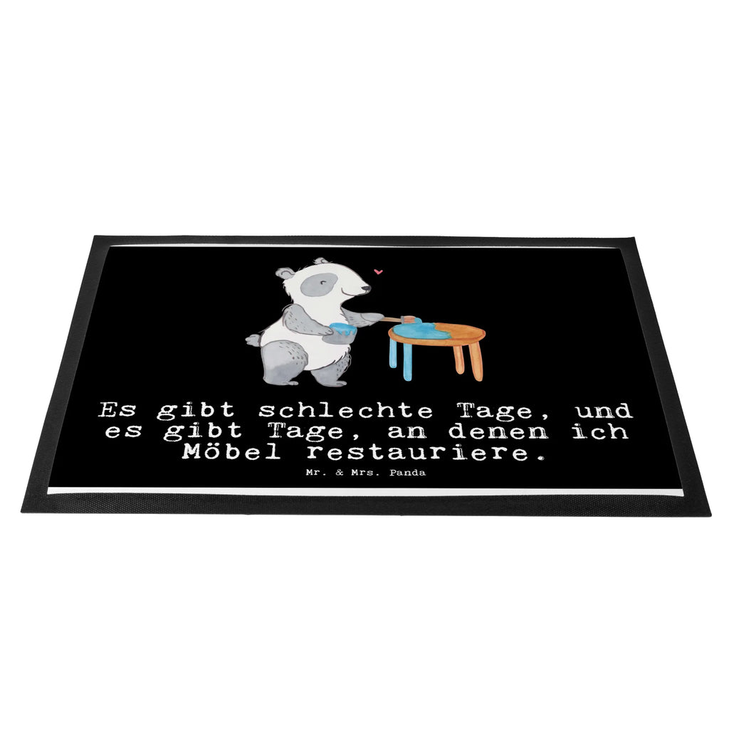Doormat panda restore furniture Gift, sport, hobby, giving, thank you, award, profit, athlete, restore antique furniture, craft, restorer, Restore furniture