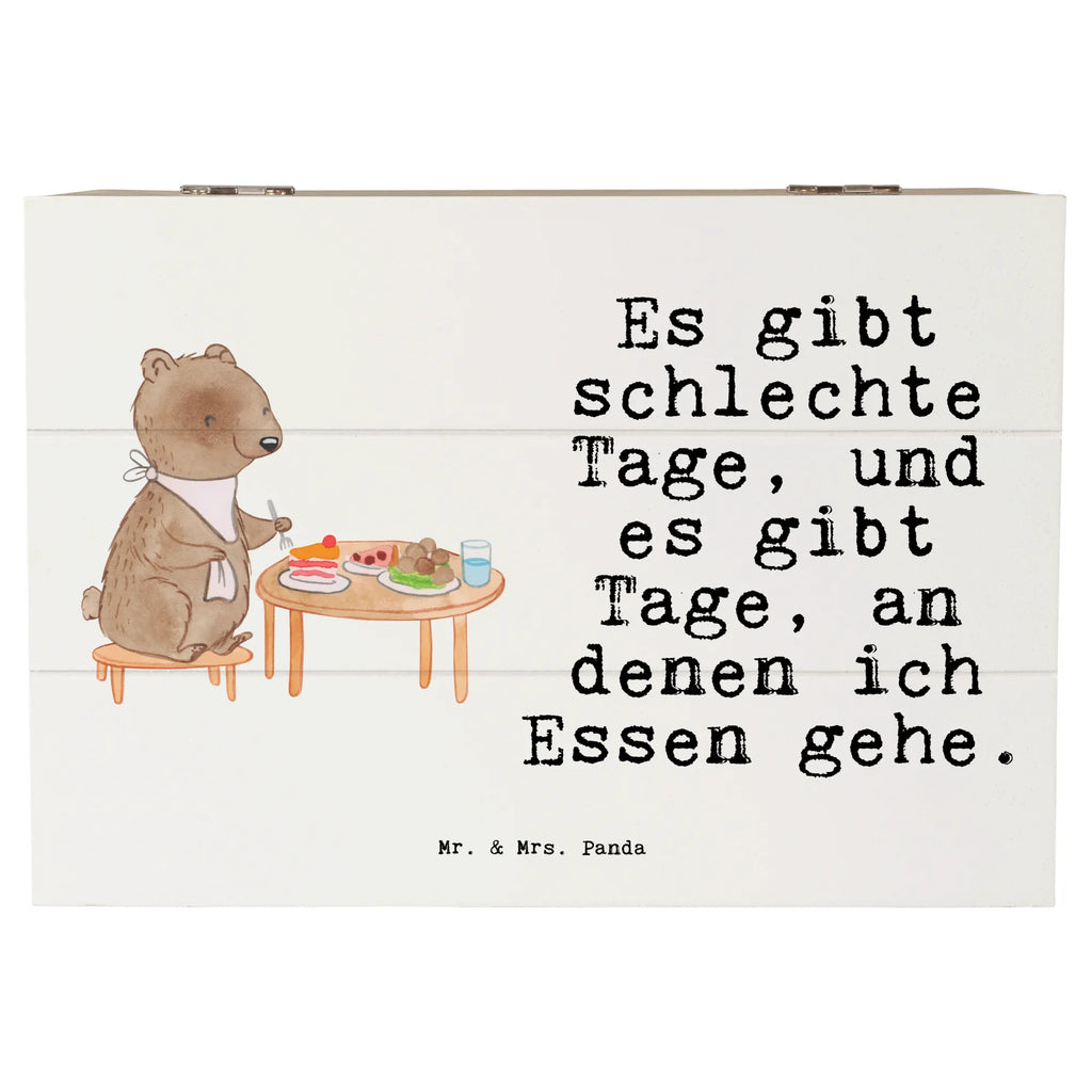 Holzkiste Bär Essen gehen Geschenkbox, Kiste, Dekokiste, Schatulle, Geschenkdose, XXL, Erinnerungsbox, Holzkiste, Erinnerungskiste, Aufbewahrungsbox, Truhe, Schatzkiste, Geschenk, Sport, Sportart, Hobby, Schenken, Danke, Dankeschön, Auszeichnung, Gewinn, Sportler, Restaurant, Essen, Restaurantbesuch, Essen gehen